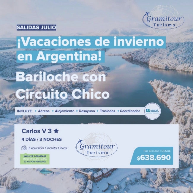 BARILOCHE CON CIRCUITO CHICO VAC DE INV 2024